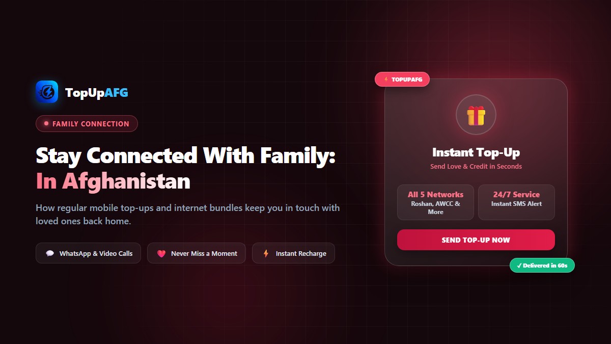 How to Stay Connected With Family in Afghanistan